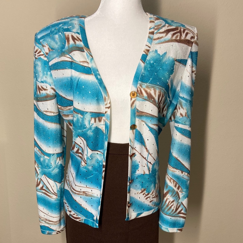 St John Button front Cardigan EUC